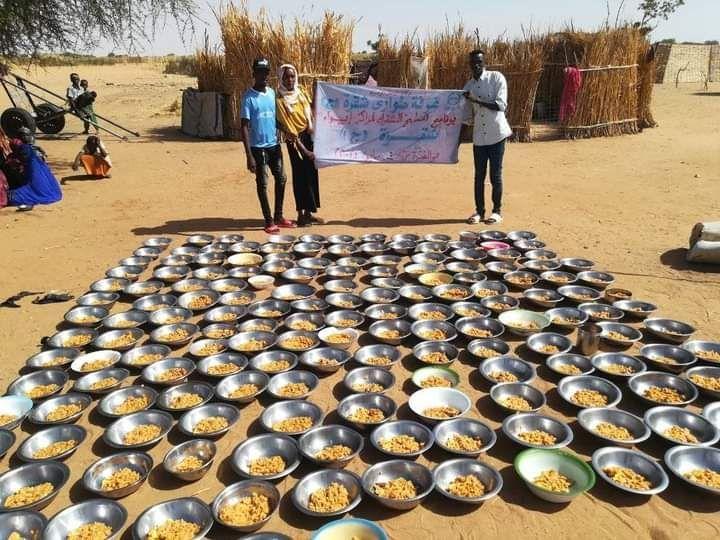 Cuisine communautaire du village de Golo, en périphérie d'Al Fasher. Source : réseaux sociaux