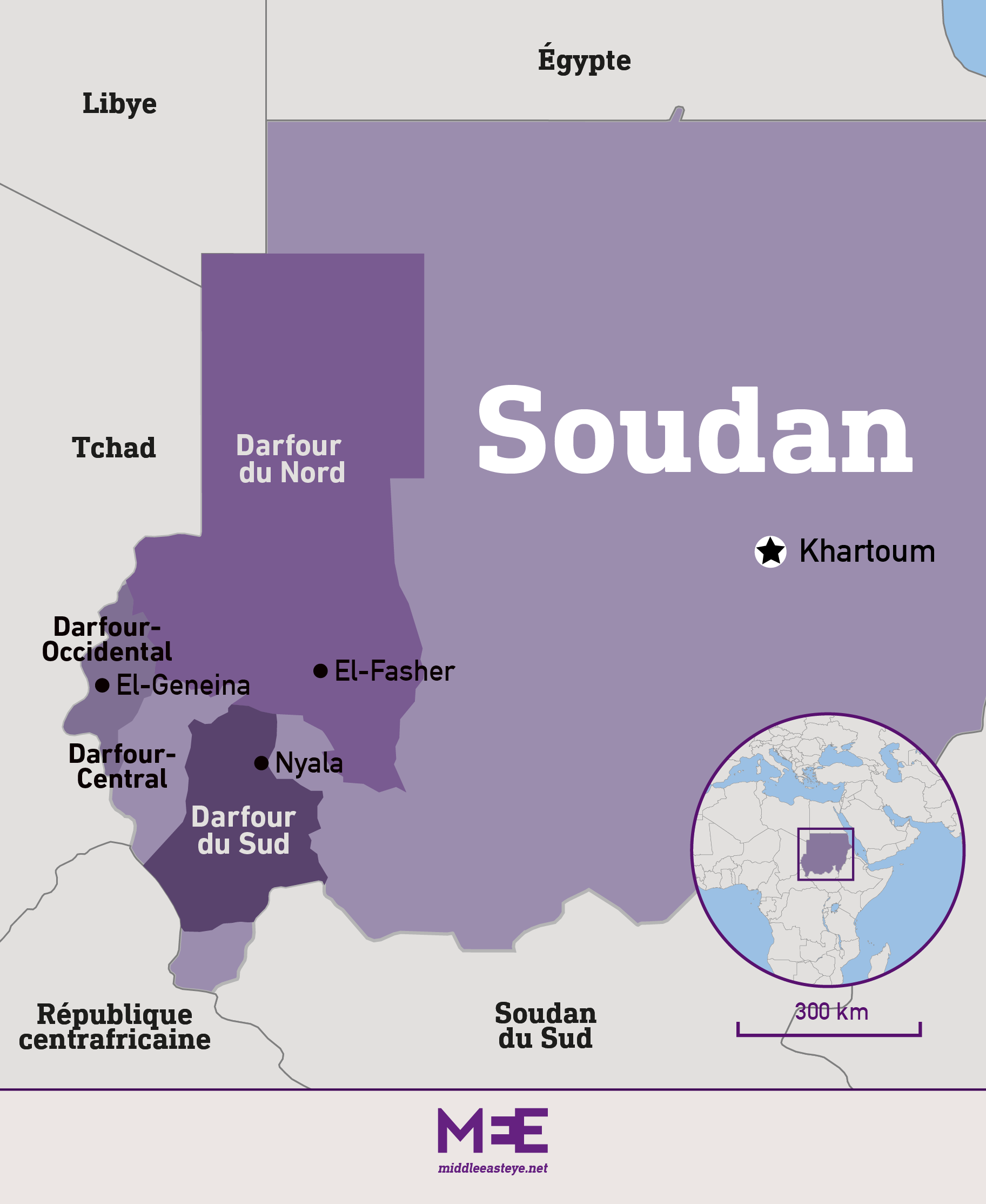 Carte de localisation. Source : Middle East Eye. 