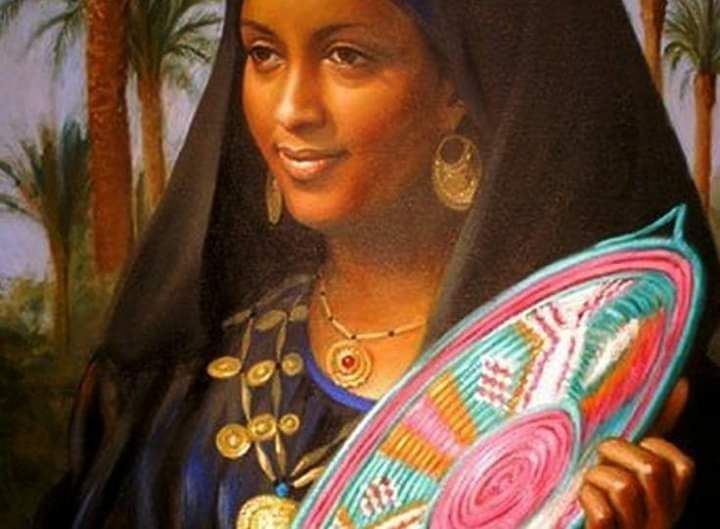 Tenue traditionnelle nubienne (source : Tai S, Pinterest) 